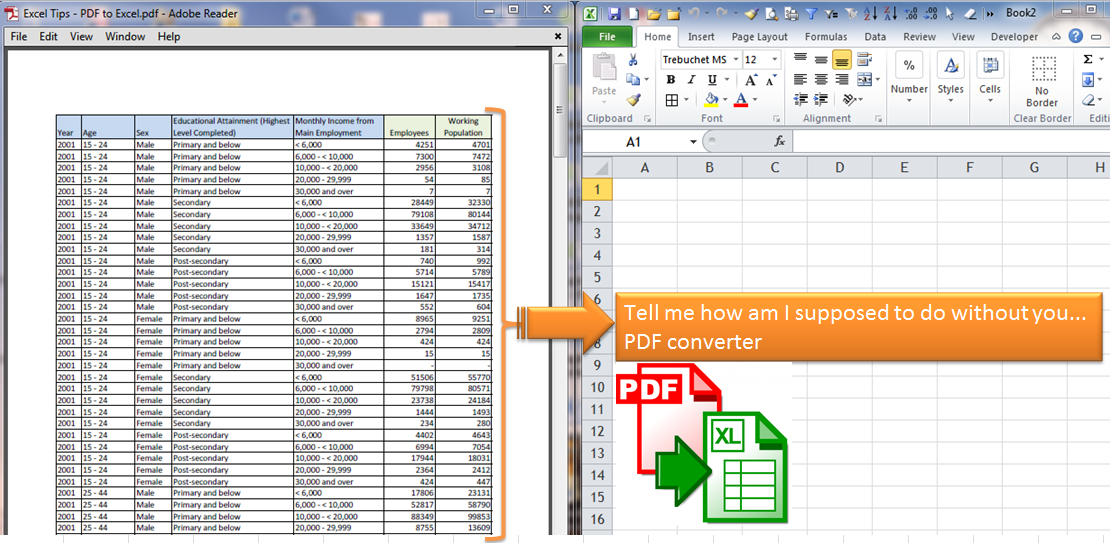 How to convert Excel File into PDF without losing formatting?