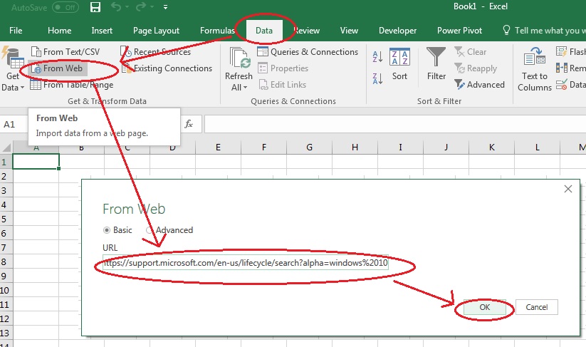 Importing Data from Excel