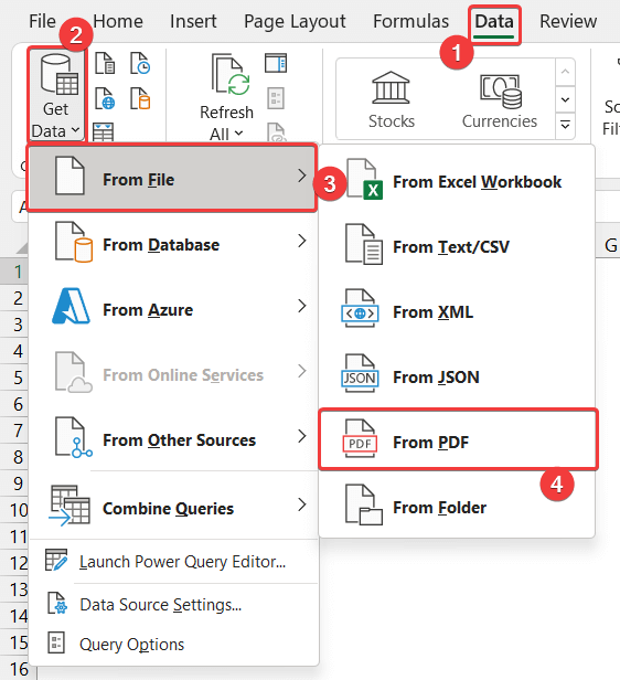 convert pdf documents, microsoft excel workbook